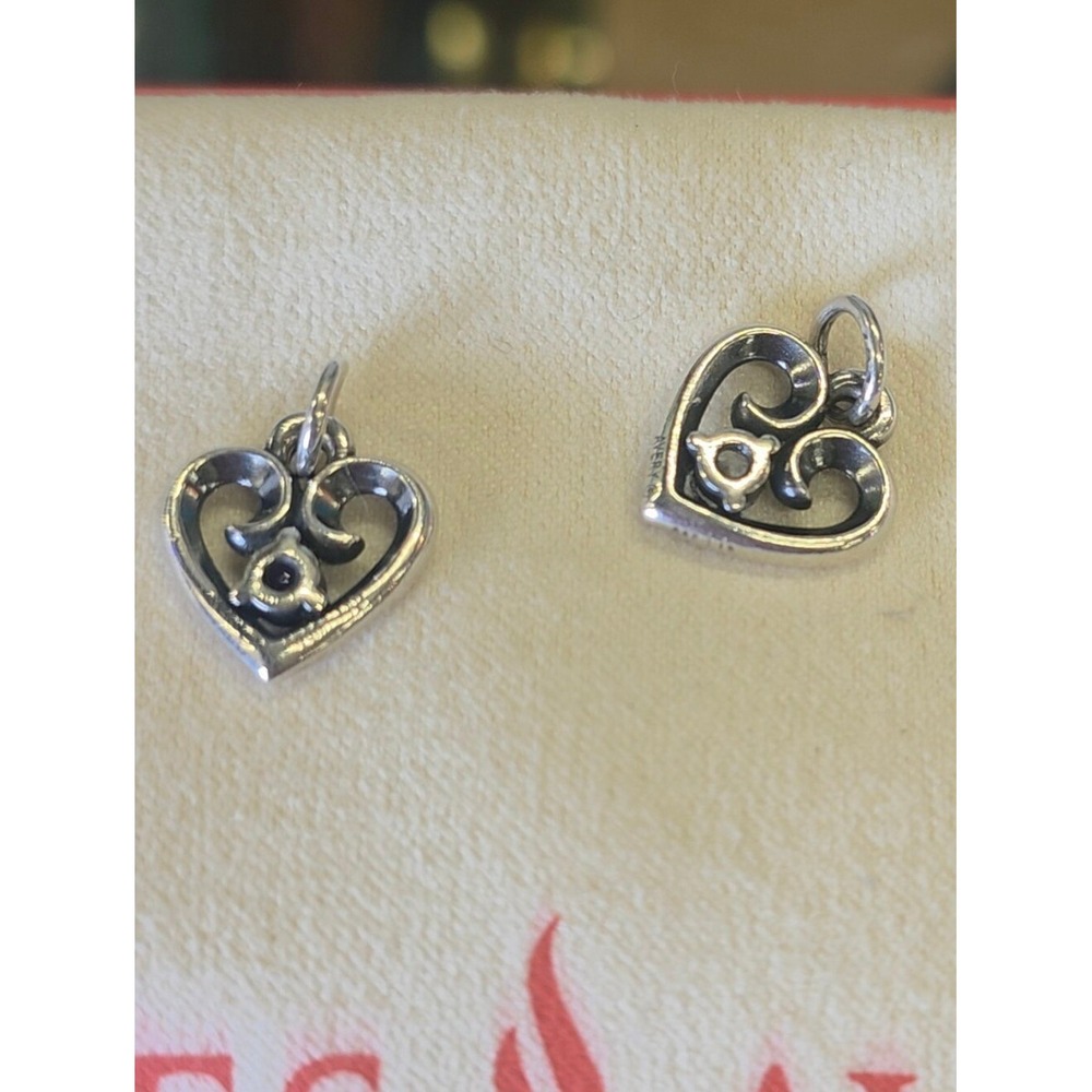 1 James Avery Sterling Heart Charm Pendant with Colored Gemstones - Birthstones - Picture 12 of 13